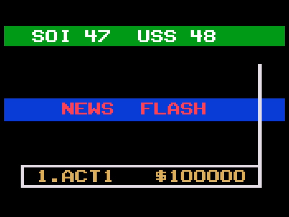 Gameplay of The Great Wall Street Fortune Hunt for Odyssey 2